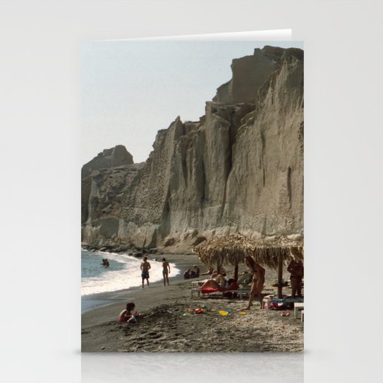 Eros Beach, Santorini Stationery Cards