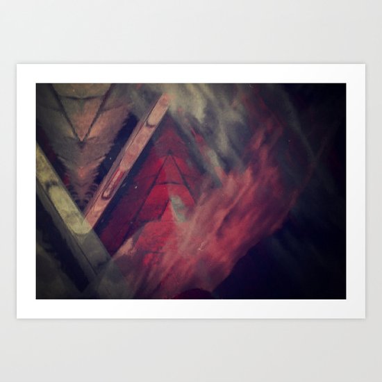 Pyramid Ablaze Art Print