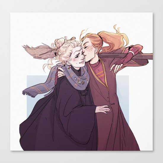 Ginny & Luna Canvas Print