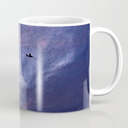 One Little Plane Flying at Sunset Cloudscape Coffee Mug