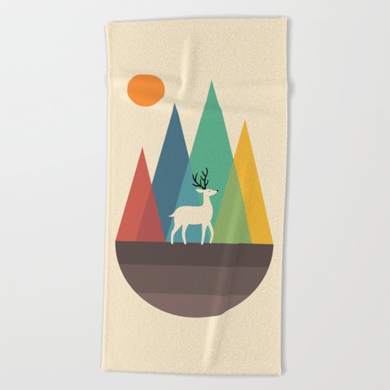 Step Of Autumn Beach Towel