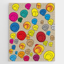 Retro space planets pattern Jigsaw Puzzle
