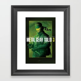 Metal Gear Solid 3 "Naked Snake" Poster Framed Art Print