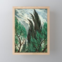 Wind in the Tree Tops - Christopher Richard W Nevinson  Framed Mini Art Print