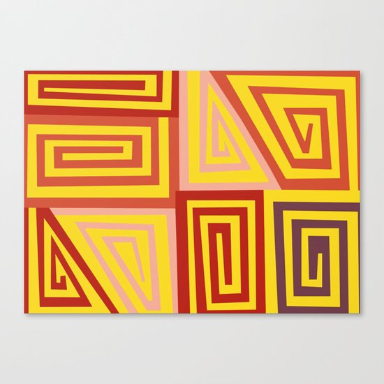 8 Spirals Canvas Print