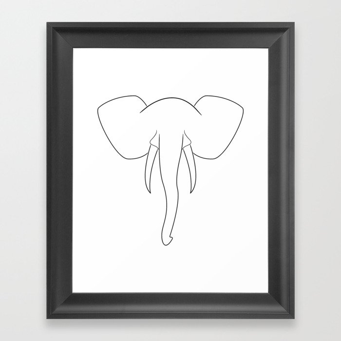 Elegant Elephant Framed Art Print