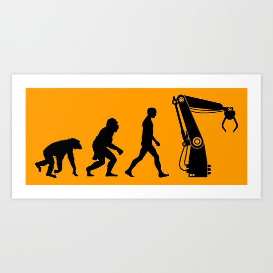 Replaced | Human Evolution Art Print