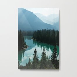 Beautiful Canada Mountains Metal Print | Hiking, Canadalandscape, Nature, Canadamountains, Photo, Canadian, Albertacanada, Mistysky, Lakemountain, Canada 