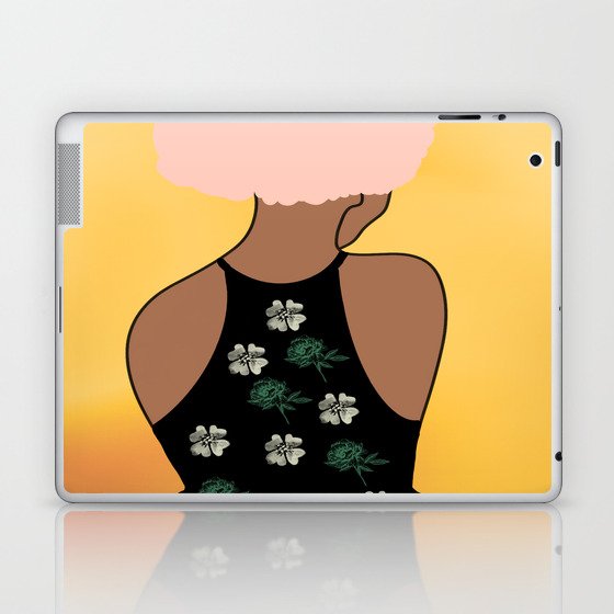 Woman At The Meadow 25 Laptop & iPad Skin