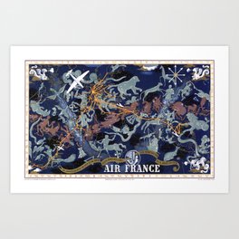 1939 Air France Celestial Poster Art Print