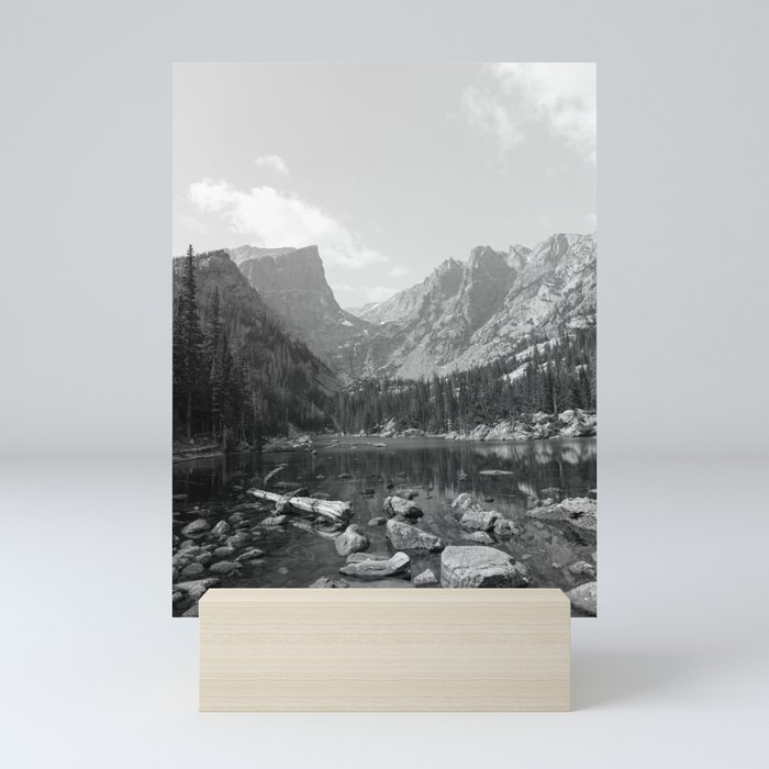 Colorado Rocky Mountain National Park - Black and White Mini Art Print