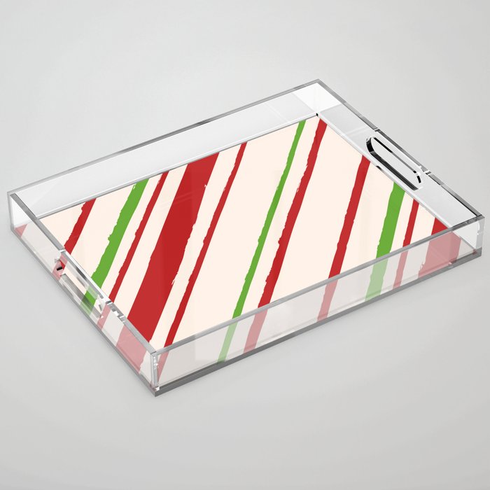 Christmas Pattern Acrylic Tray