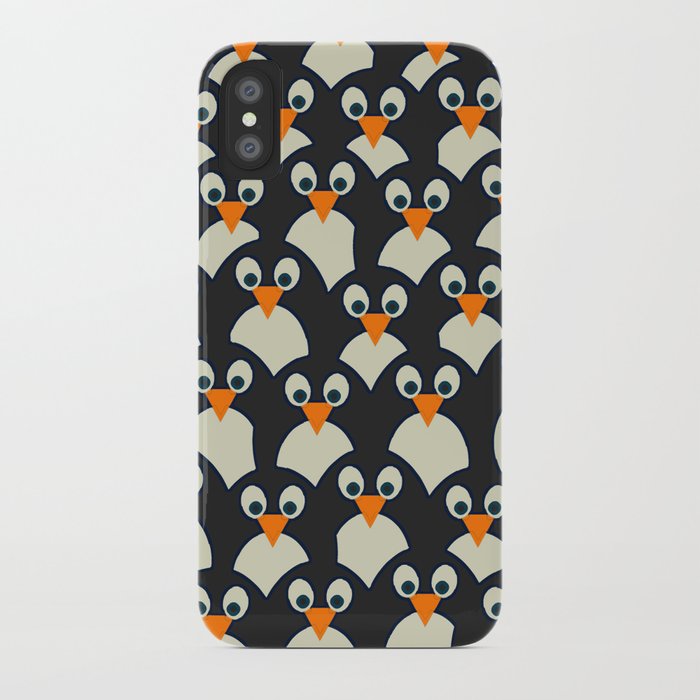 Penguin Pile-Up iPhone Case