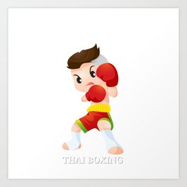 Thai Boxing Art Print