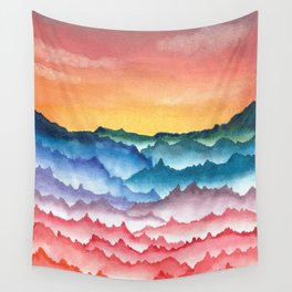 Falling Mountains Wall Tapestry