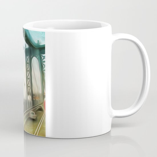 manhattan bridge morning Mug
