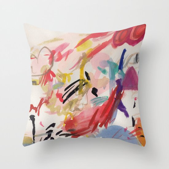 Abstract Throw Pillow