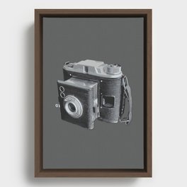 Retro Camera Framed Canvas
