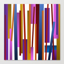 Lines | Purple Canvas Print