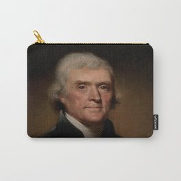 portrait of Thomas Jefferson by Rembrandt Peale Carry-All Pouch | Political, Illustration, People, Vintage 