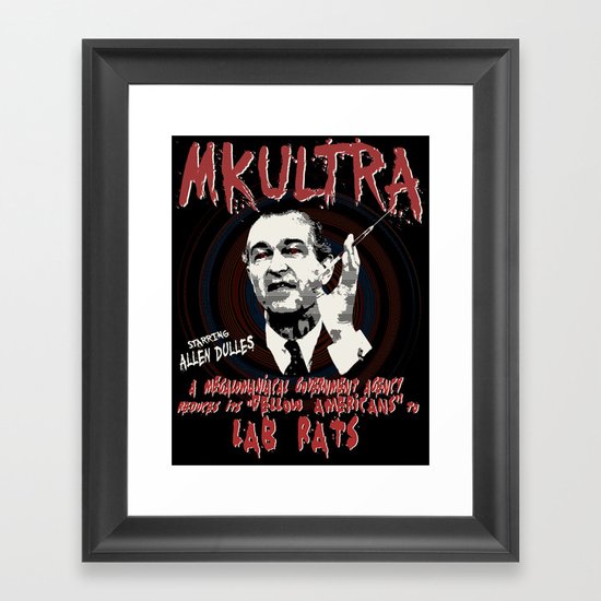 MKULTRA Framed Art Print