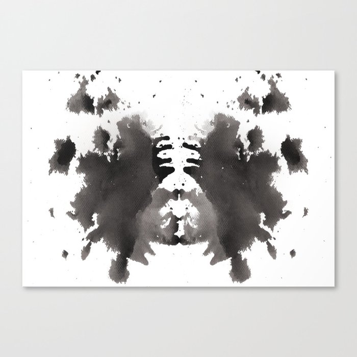 Rorschach test 1 Canvas Print