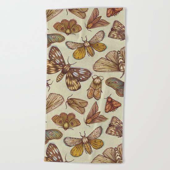 Moth Pattern Beach Towel