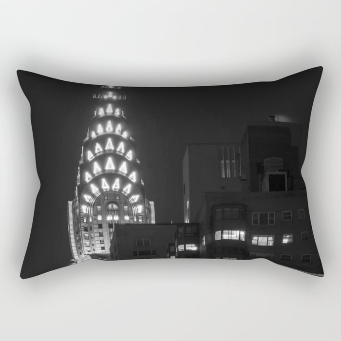 New York City // B & W 10 Rectangular Pillow