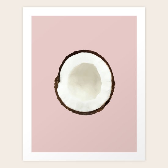 Pink coconut Art Print