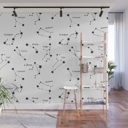 Zodiac signs,constellations,stars,astrology,astronomy,space,galaxy  Wall Mural