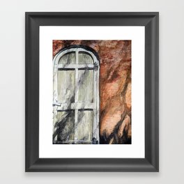 Carriage House Door Framed Art Print