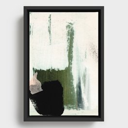 Abstract Minimal Framed Canvas