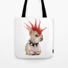 Punk Chihuahua Tote Bag