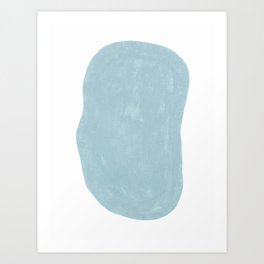 Simply Organic Meditative Blue Art Print