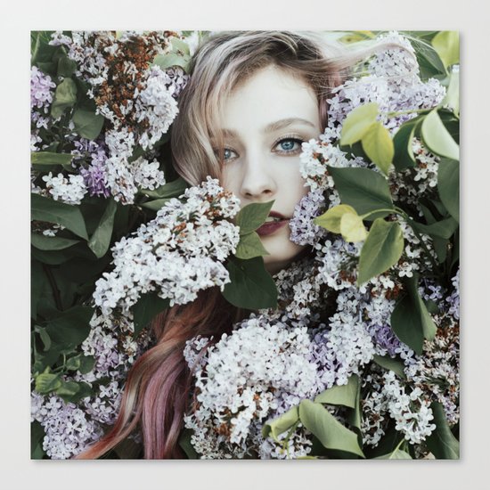 Lilac girl Canvas Print