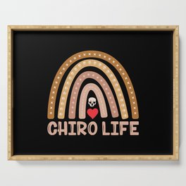 Chiropractic Chiro Life Spine Chiropractor Serving Tray