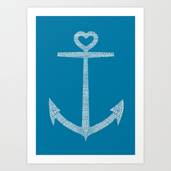 Love is the anchor Art Print
