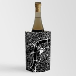 London Black Map Wine Chiller