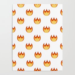 Fire flames Poster