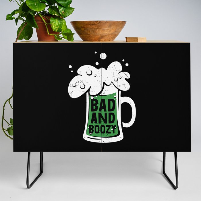 Bad And Boozy Green Beer Credenza