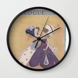 Vintage Fashion Magazine Cover - Spring May 1915 Peacock Wall Clock