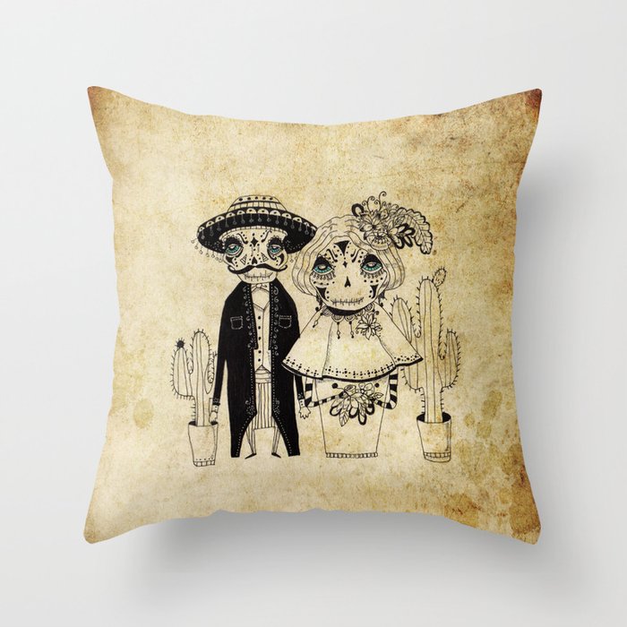Day of the Dead Throw Pillow