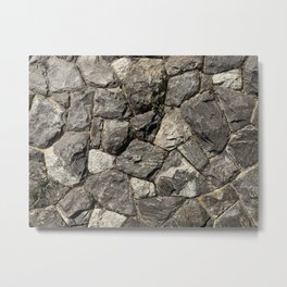 Stonework ~Granite~ Metal Print | Stone, Castle, Rocks, Medieval, Rock, Photo, Color, Digital, Pattern, Wall 