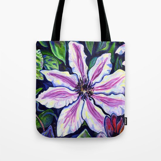 Nelly Moser (Clematis) Tote Bag