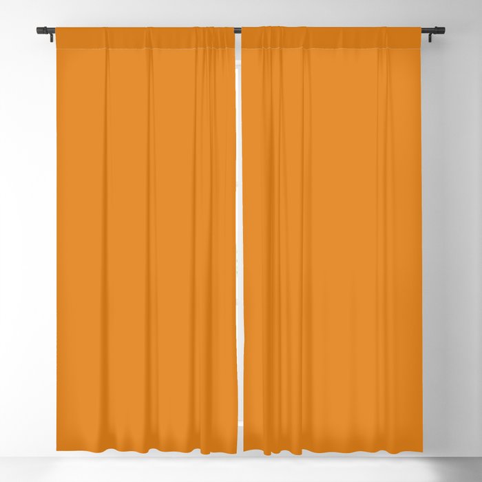 Dark Cheddar Pantone Fashion Color Fall Winter 2019 2020 New York Solid Color Blackout Curtain By Eclecticatheart Society6