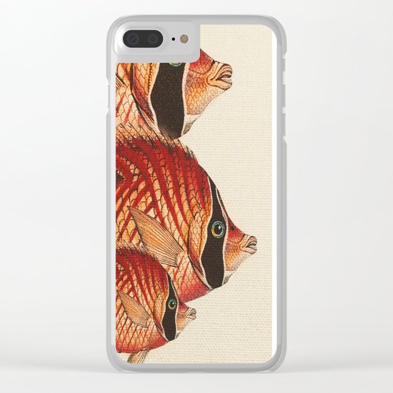 Fish Classic Designs 2 Clear iPhone Case