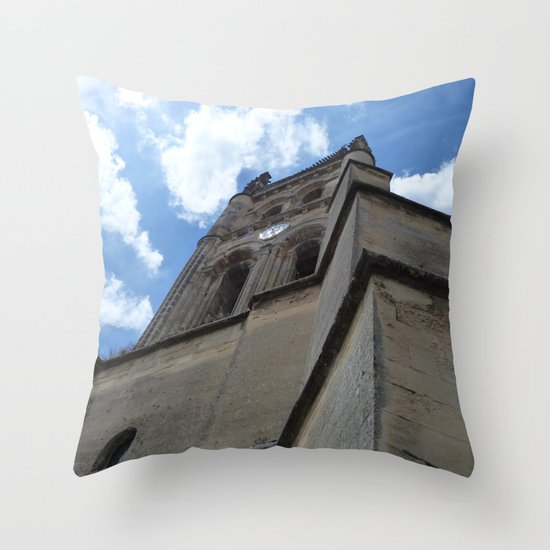 Saint Emilion spire Throw Pillow