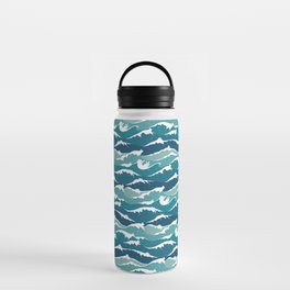 Cat waves pattern Water Bottle