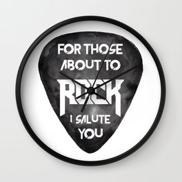 For those about to ROCK Wall Clock