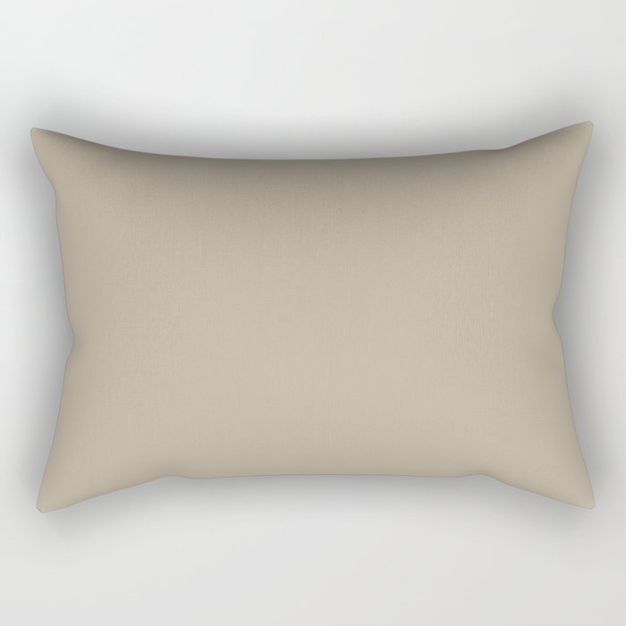 NOW PORTICO WARM NEUTRAL SOLID COLOR  Rectangular Pillow